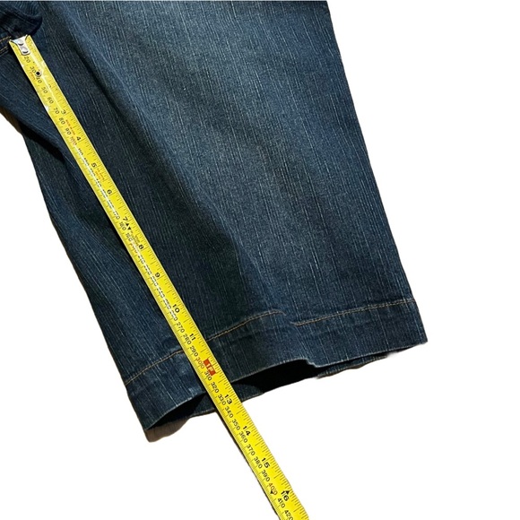 New York & company Bermuda jean shorts buttons pockets Y2K women’s 10 - Picture 7 of 8